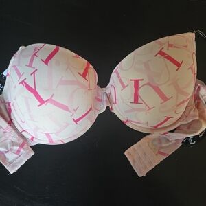 Juicy Couture Cream Bra with Pink Accents